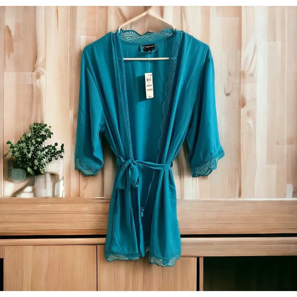 NWT Sea Isle Turquoise INC International Concepts‎ Robe Women Size Medium